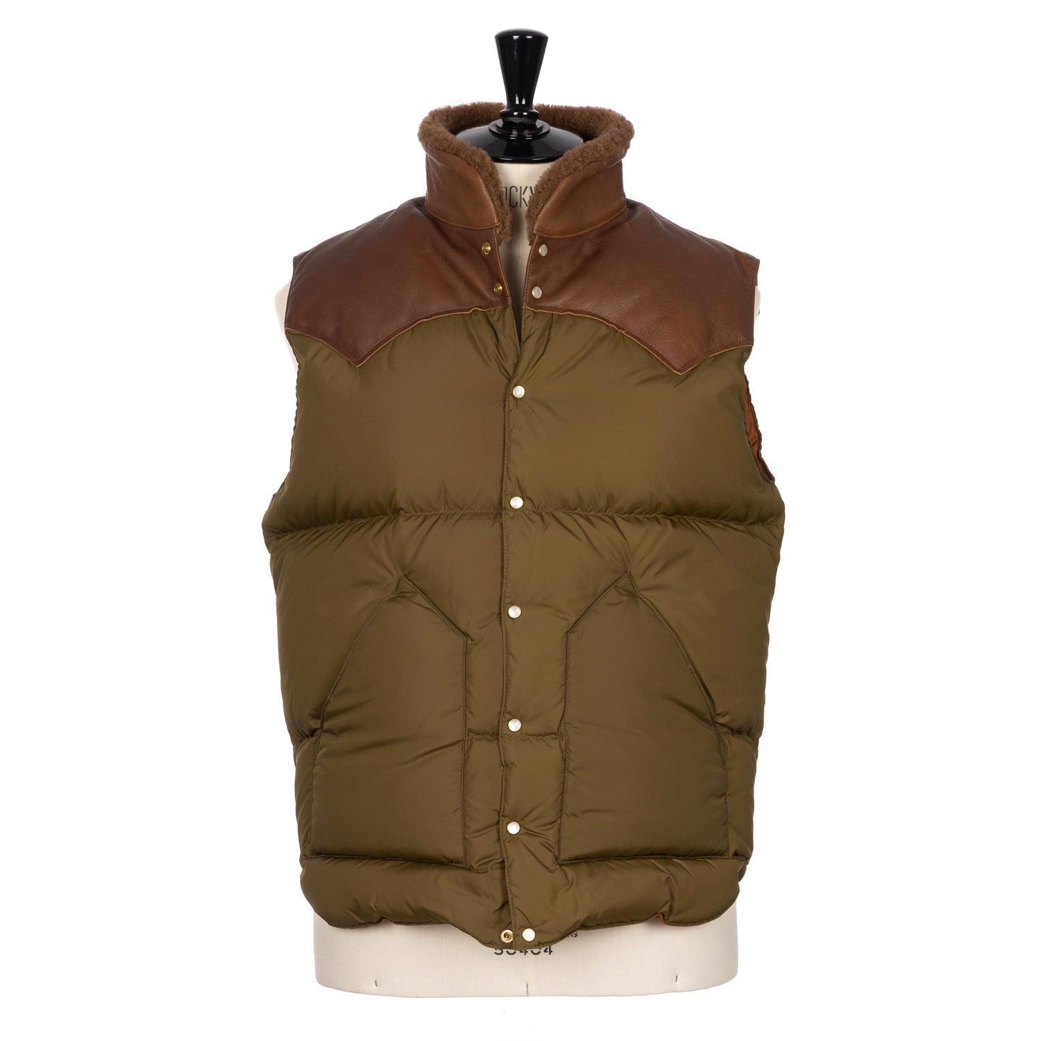 Rocky Mountain Featherbed x MJ: Daunenweste "Christy Vest" mit Lammfellkragen